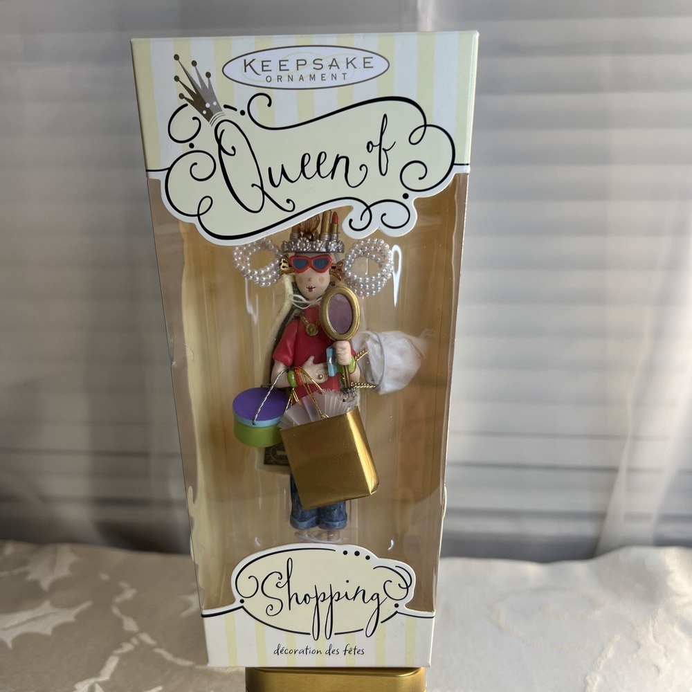 Hallmark 2005 QUEEN OF SHOPPING Sue Tague Keepsake Ornament‎ QEC1854- NIB